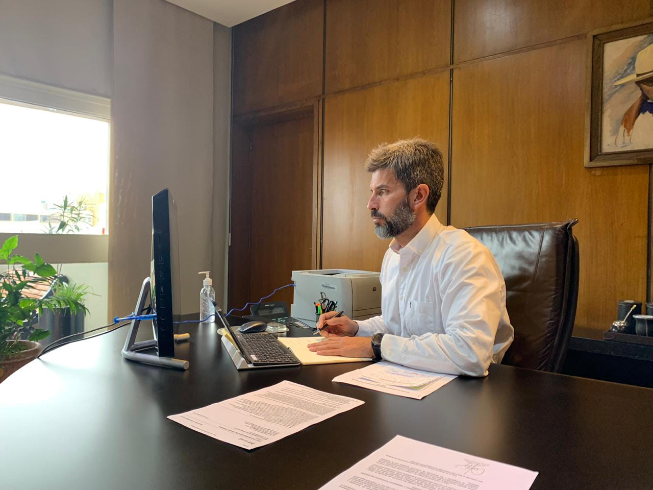 Ulpiano Suarez cambio climático reunión