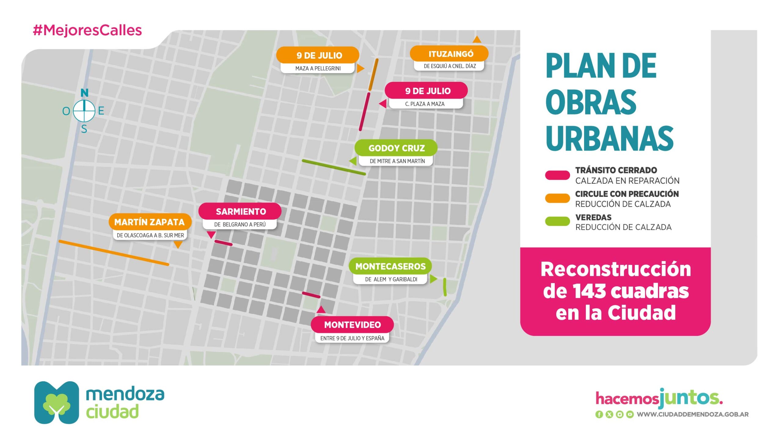 Cortes de calles 11-8