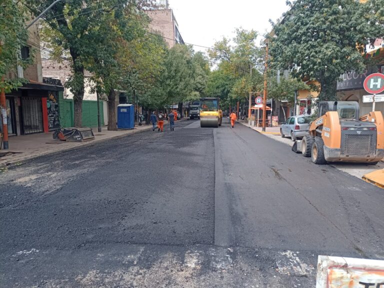 Quedó habilitada la calle General Paz tras haber sido reasfaltada