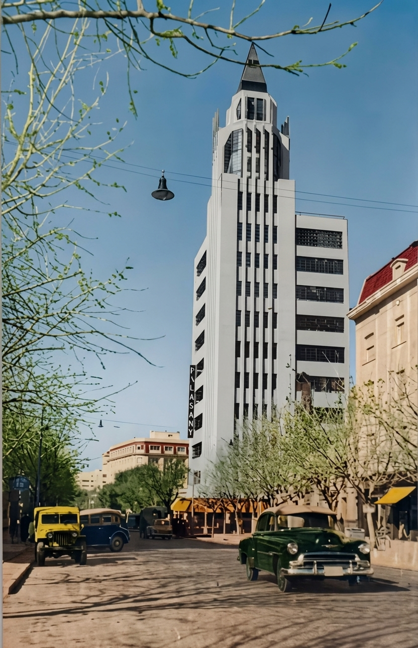 Postales de 1950, sin la antena de Canal 7